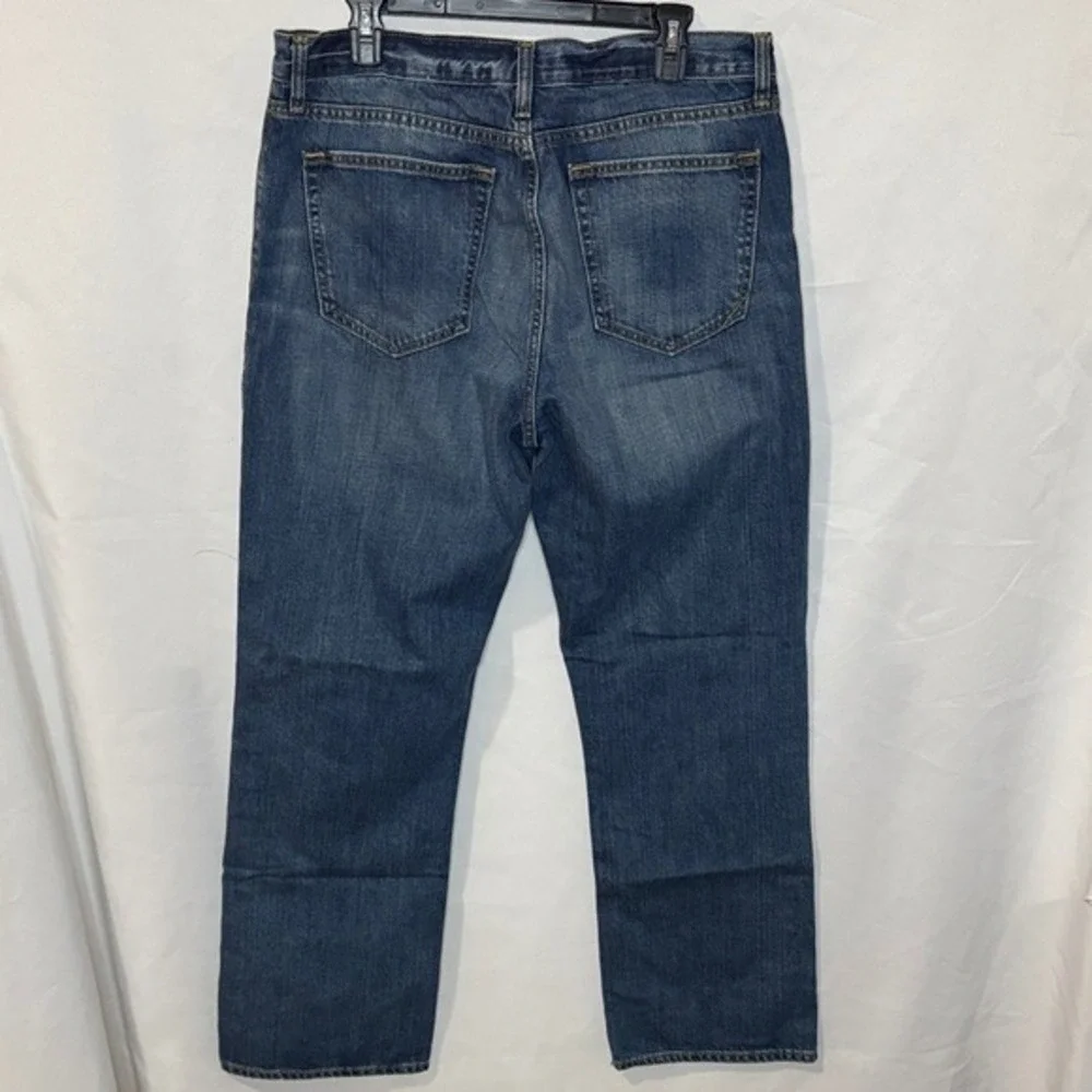 Banana Republic Mens‎ Straight Leg Jeans 36x34 Medium Wash Blue Denim